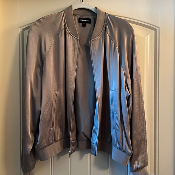 Express Jackets & Coats Express Large Satin Bomber Poshmark